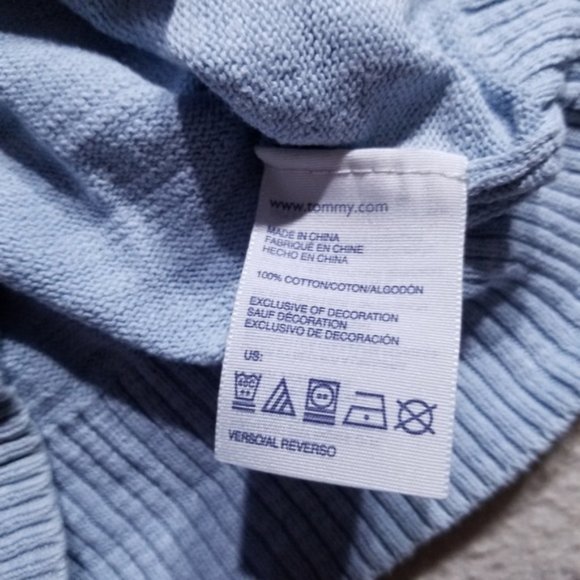 Tommy Hilfiger Blue Sweater with Elbow Patches - Picture 5 of 8